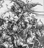 The Four Horsemen of the Apocalypse - etching by Durer