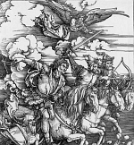 The Four Horsemen of the Apocalypse - etching by Durer